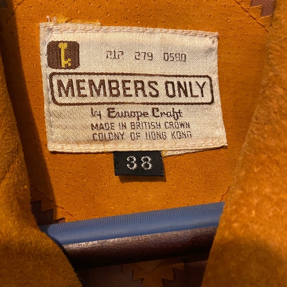 Vintage 1970’s Members Only Orange Suede Coat - Picture 8 of 15